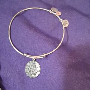 ALEX & ANI Silver Charm Hamsa Bangle Bracelet